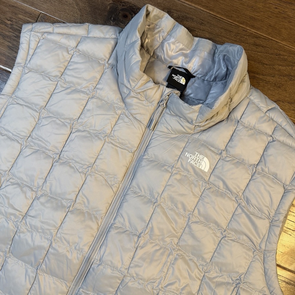 The North Face Thermoball Eco Vest Men 5XL Grey‎ Puffer Insulated Outerwear $180